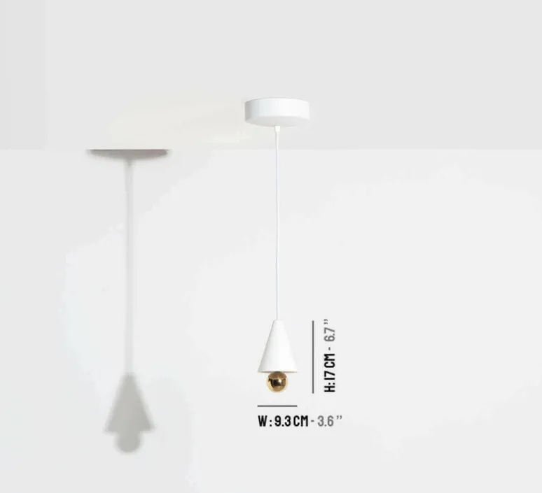 Suspension*Petite Friture Suspension, Cherry, Mini XS, , LED, dim, 3000K, 1040 lm, Ø9,3cm, H17cm - blanc
