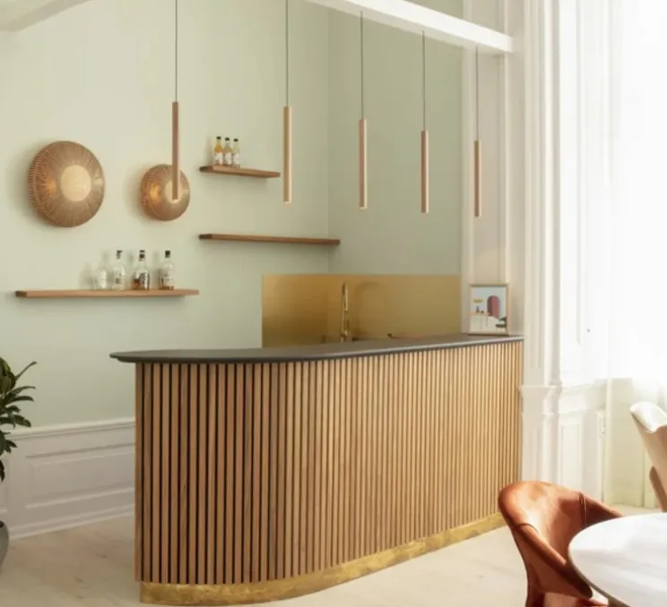 Suspension, Chimes Tall, chêne, Ø3,4cm, H44cm - Umage