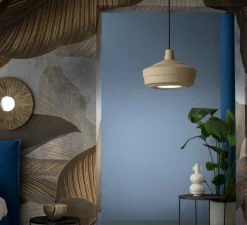 Suspension*Ferroluce Suspension, Churuata, , Ø36cm, H26cm - marron argile