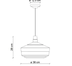 Suspension*Ferroluce Suspension, Churuata, , Ø36cm, H26cm - vert forêt