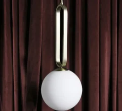 Suspension, Cime, laiton, Ø20cm, H50cm - Eno Studio