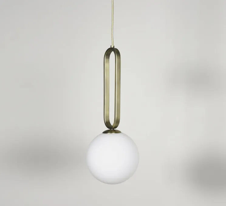 Suspension, Cime, laiton, Ø20cm, H50cm - Eno Studio