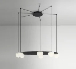 Suspension*Estiluz Suspension, Circ T-3816S, , LED, dim, 2700K, 3955 lm, Ø120cm, H740cm - noir
