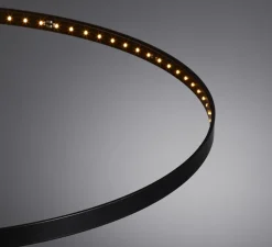 Suspension, Circle 60, noir, LED, 2700K, 1056lm, Ø62cm, H2cm - Le Deun