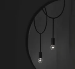 Suspension*Northern Suspension, Circle, , Ø30cm, H62cm - gris foncé mat