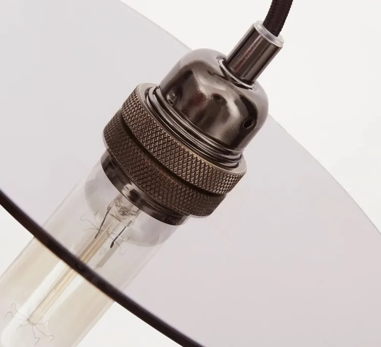 Suspension, Circle Shade, gris, Ø25cm, H10cm - FRAMA