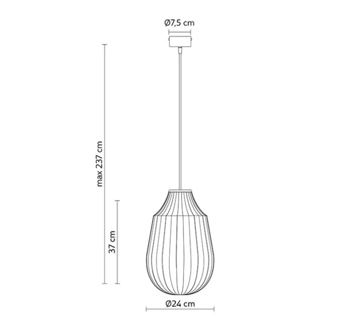 Suspension, Circus C, blanc, Ø24cm, H37cm - Karman
