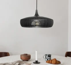 Suspension, Clava Dine, chêne noir, Ø43cm, H24cm - Umage
