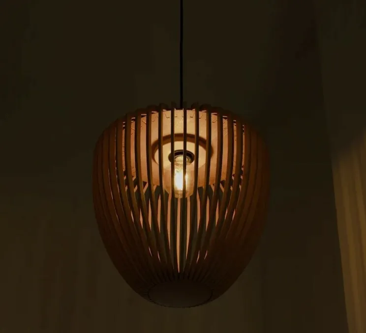 Suspension, Clava Wood, chêne, Ø38cm, H39cm - Umage