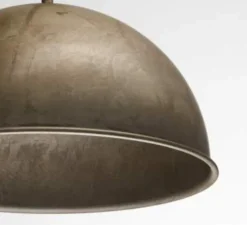 Suspension, cloche, Galileo, métal vieilli, Ø60cm, H40cm - IL FANALE