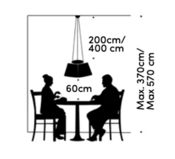 Suspension*Fraumaier Suspension, Cluster, , L60cm, H30cm - bleu jaune et rouge