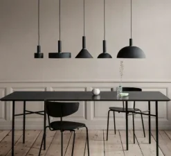 Suspension*Ferm Living Suspension, Collect lighting, high, abat-jour Cone, , Ø25cm, H27cm - noir