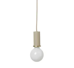 Suspension*Ferm Living Suspension, Collect Lighting, Socket Pendant Low, , Ø6cm, H10,2cm - cashmere