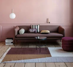 Suspension*Ferm Living Suspension, Collect Lighting, high, laiton, abat-jour sphère opal, Ø25cm, H40,6cm - laiton, opal