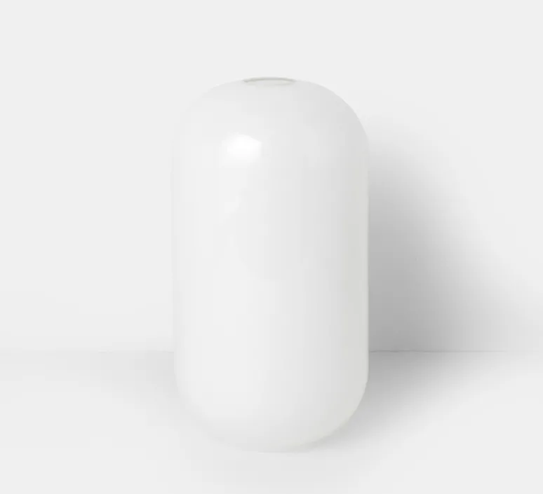 Suspension*Ferm Living Suspension, Collect lighting, high, laiton, abat-jour Opal Tall, Ø18cm, H51,2cm - laiton, opal