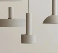 Suspension, Collect Lighting, high, abat-jour Disc, cashmere, Ø6cm, H24cm - Ferm Living