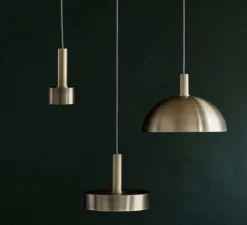 Suspension*Ferm Living Suspension, Collect lighting, high, abat-jour Record, , Ø30cm, H24cm - laiton