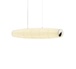 Suspension, Colonne horizontal 130, blanc, LED, dim, 2700K, 6600 lm, L130,1cm, H22,1cm - Dix heures dix