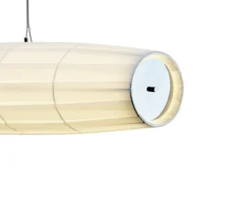 Suspension, Colonne horizontal 130, blanc, LED, dim, 2700K, 6600 lm, L130,1cm, H22,1cm - Dix heures dix