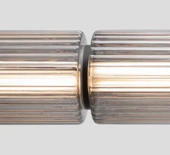 Suspension, Column, 5 cylindres, carbone, LED, dim, DALI, 2700K, L143,5cm, H17,5cm - A-N-D