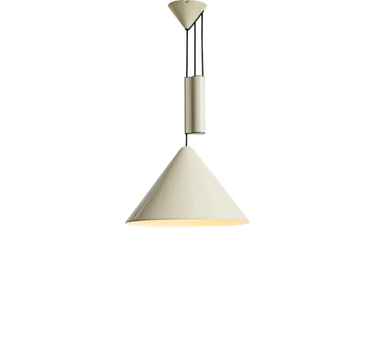 Suspension, Compass 430 ajustable, blanc perlé, Ø43cm, H26cm - HAY