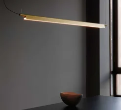 Suspension, Compendium D81s, laiton, LED, 1926lm, 2700K, L162,5cm, H4,57cm - Luceplan