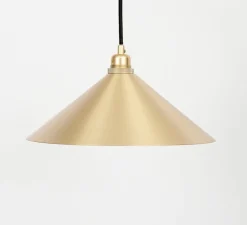 Suspension, cone shade medium, laiton brossé, Ø36cm, H12,2cm - Frama