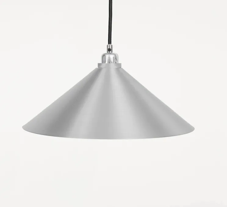 Suspension, cone shade medium, aluminium, Ø36cm, H12,2cm - Frama
