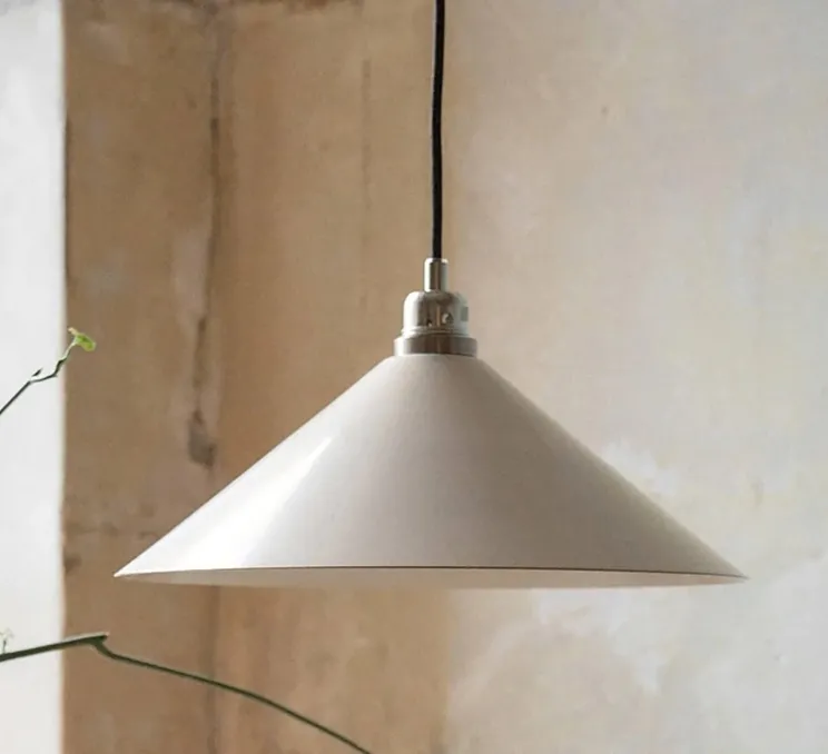 Suspension, cone shade small, blanc, Ø25cm, H7,7cm - Frama