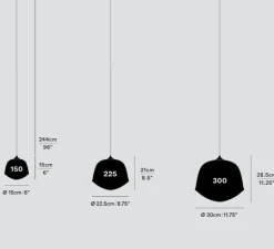 Suspension*A-N-D Suspension, Contour 150, , LED, 2700K, Ø15cm, H15cm - blanc perle