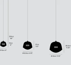 Suspension, Contour 300, jaune citrine, LED, 2700K, Ø30cm, H28,5cm - A-N-D
