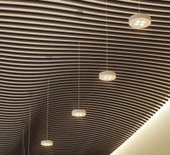 Suspension, Cookie, blanc, LED, dim, 2700-3200-4000K, 985 lm, Ø12cm, H2,5cm - Beneito Faure