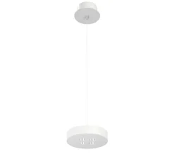 Suspension, Cookie, blanc, LED, dim, 2700-3200-4000K, 985 lm, Ø12cm, H2,5cm - Beneito Faure