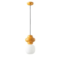 Suspension*Ferroluce Suspension, Copacabana, , Ø17cm, H32cm - jaune