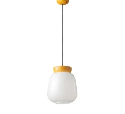 Suspension*Ferroluce Suspension, Corcovado C2742, , Ø29cm, H34cm - blanc, jaune