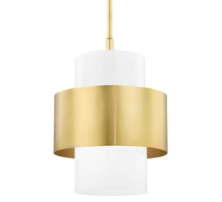 Suspension, Corinth M, laiton, Ø39,4cm, H47cm - Hudson Valley Lighting