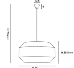Suspension*Market Set Suspension, Cosiness, , Ø68cm, H35,5cm - blanc