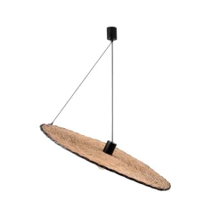 Suspension, Costas 1000, noir, rotin, Ø100cm, H2cm - Faro