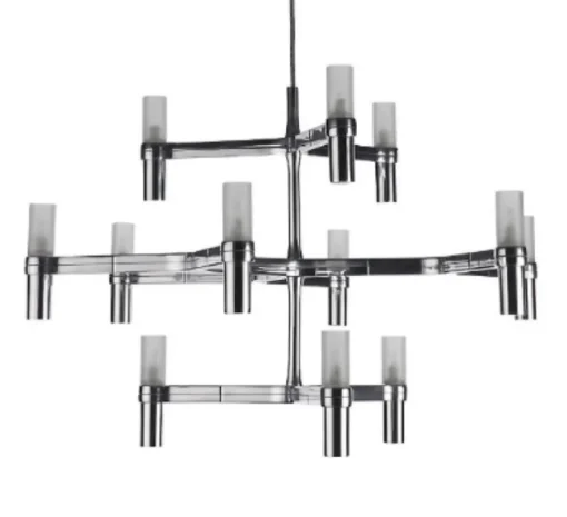 Suspension*Nemo Lighting Suspension, Crown Minor, , L77cm, H50cm - acier poli
