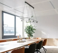 Suspension*Estiluz Suspension, Cupolina 3935S, , LED, dim, 2700K, 725 lm, L120cm, H11,2cm - noir