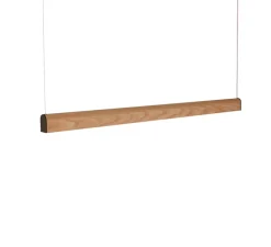 Suspension*Tunto Suspension, Curve, , LED, DALI, microprisme, dim, 2700K, 1660 lm, L144cm, H6cm - chêne