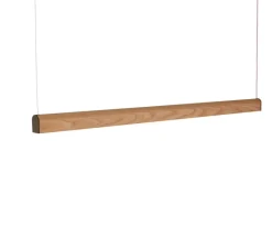 Suspension*Tunto Suspension, Curve, , LED, DALI, honeycomb, dim, 2700K, 1950 lm, L172cm, H6cm - chêne