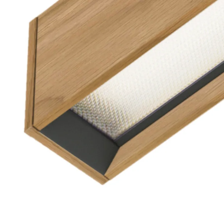 Suspension*Tunto Suspension, Curve, , LED, DALI, microprisme, dim, 2700K, 1300 lm, L116cm, H6cm - noir