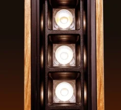 Suspension, Curve, noir, LED, DALI, lenses, dim, 2700K, 1660 lm, L172cm, H6cm - Tunto