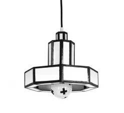 Enfants|Suspension*Seletti Suspension, Cut 'N Paste Suspension 2, , Ø27,4cm, H20,9cm - noir et blanc