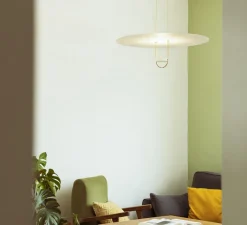 Suspension*OliveLab Suspension, D03, , LED, 2700K, 3000 lm, Ø70cm, H83cm - blanc et laiton