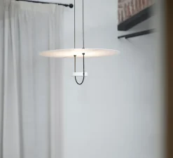 Suspension*OliveLab Suspension, D03, , LED, 2700K, 3000 lm, Ø50cm, H81cm - noir et blanc