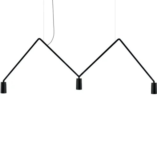Suspension*Nemo Lighting Suspension, DABLIU SPOT 40°, , LED, 2700K, 400lm, L130cm, H42cm - noir