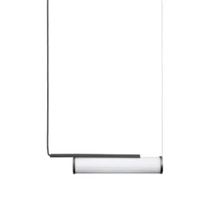 Suspension*NORR11 Suspension, Deco 1, , L6cm, H48cm - verre opal blanc