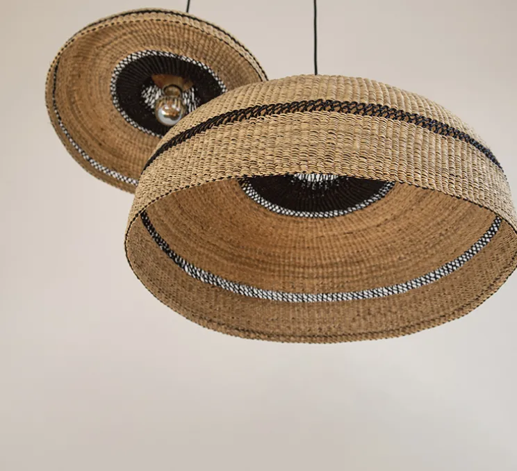 Suspension, Deeply, naturel/minuit, Ø55cm, H22cm - GOLDEN Editions